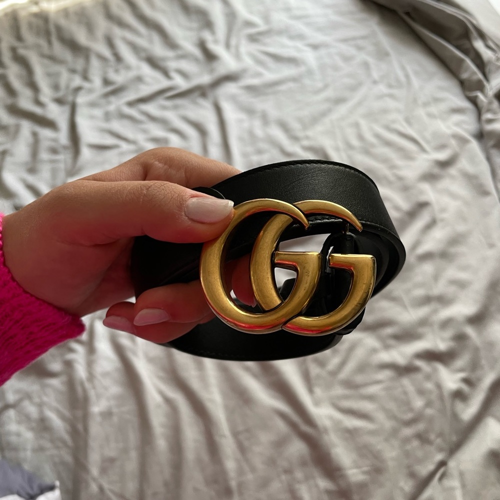 Black Gucci Belt